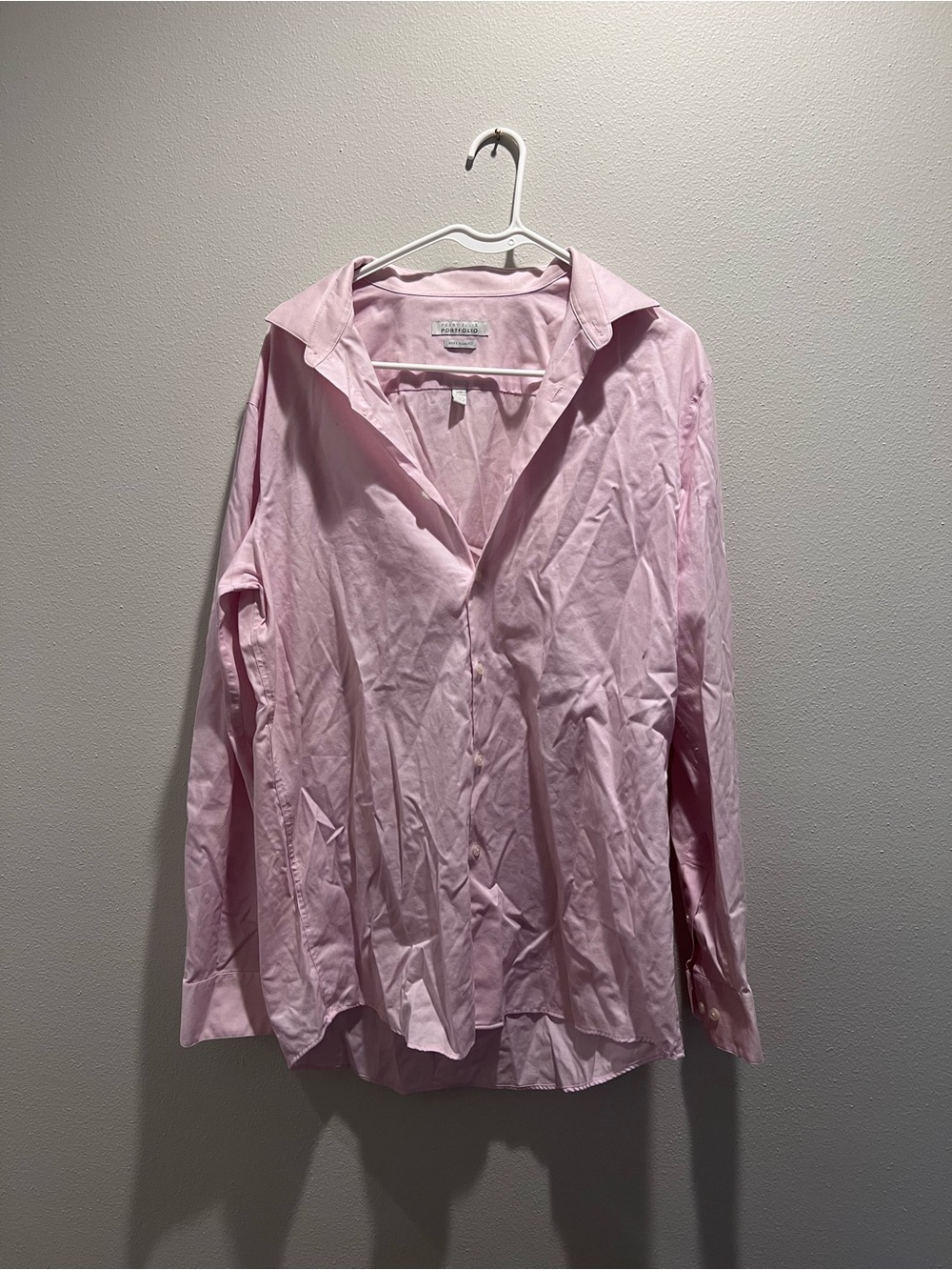 Perry Ellis Portfolio Light Pink Very Slim Fit Shirt